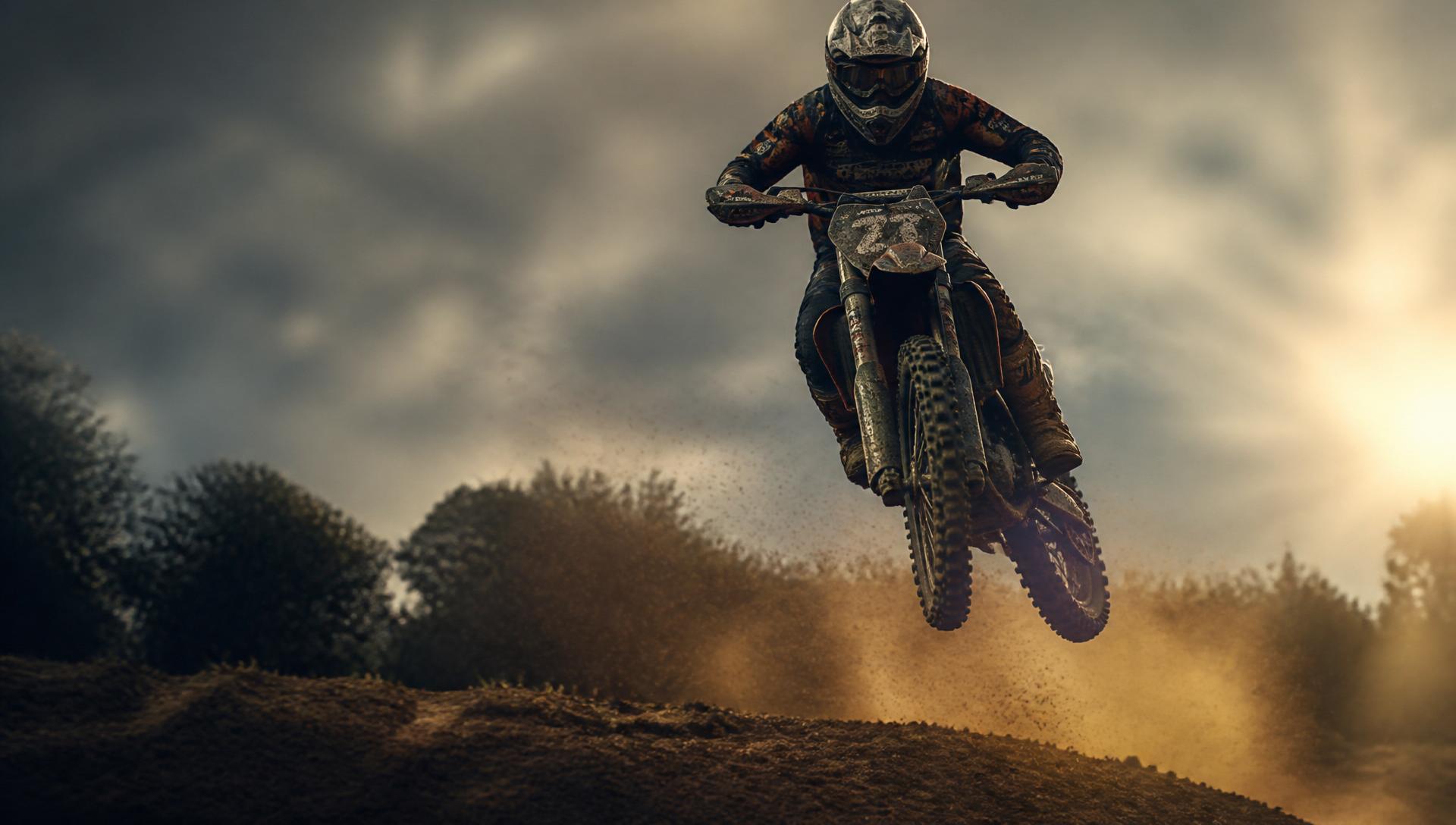 Motocross rider wearing PURE MX1 goggles with integrated action camera